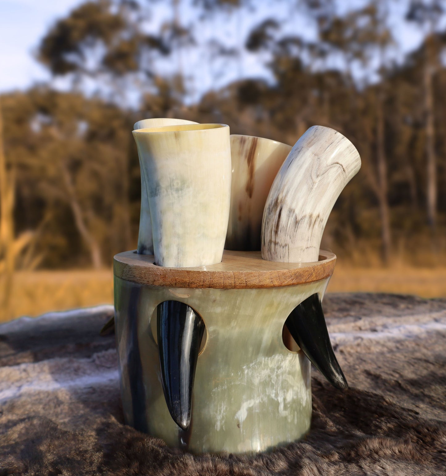 Viking Skol Shot Horn Set