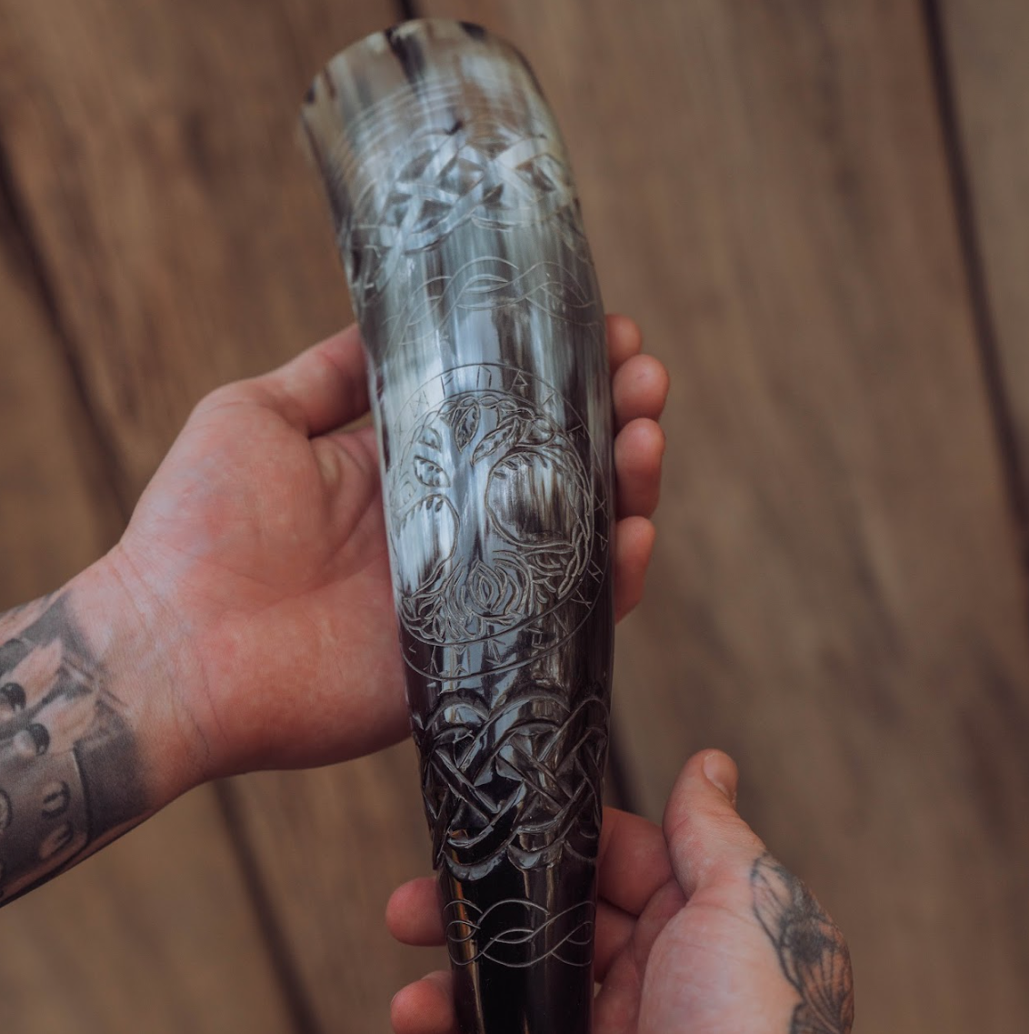 Tree Of Life drinking horn