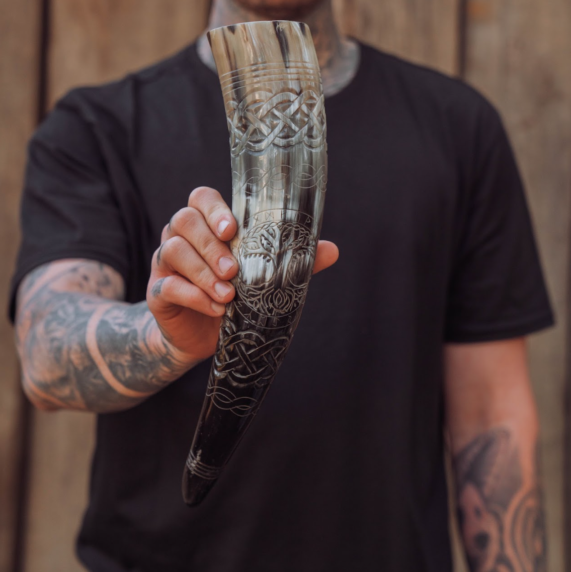 Tree Of Life drinking horn