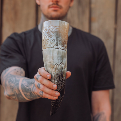 Thor's thunder Hammer drinking horn