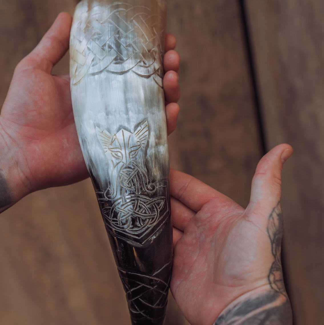 Thor's thunder Hammer drinking horn