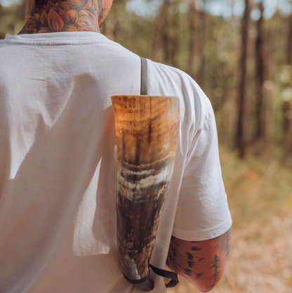 Natural Born Viking Blowing Horn