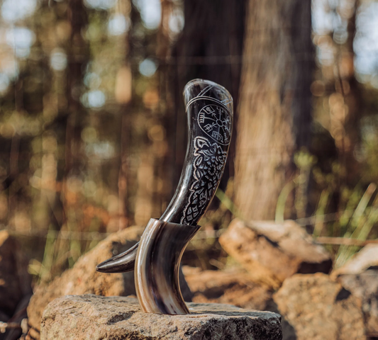 Ravens Flight Drinking Horn