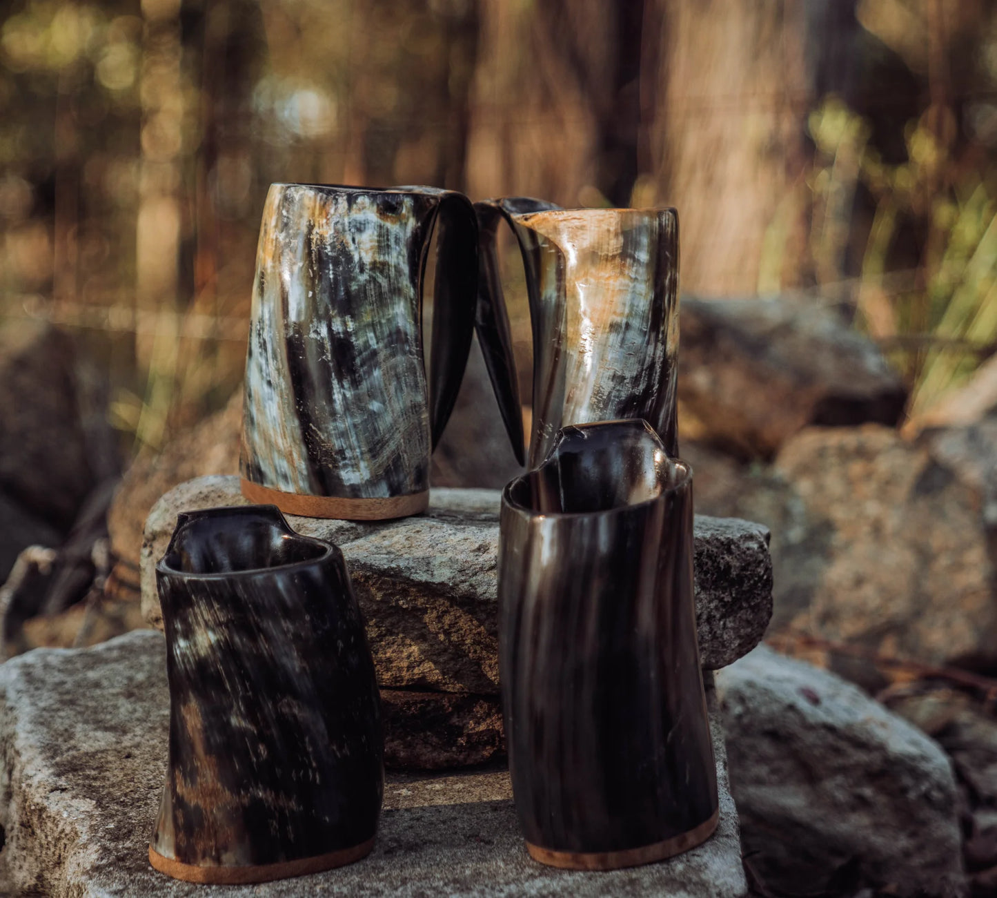 Natural Born Viking horn mug