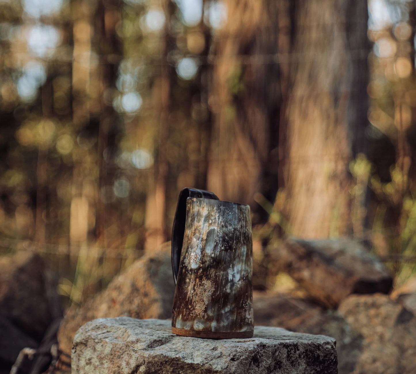 Natural Born Viking horn mug