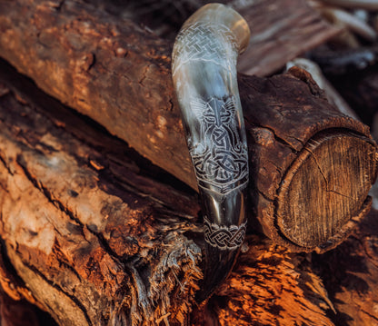 Thor's thunder Hammer drinking horn