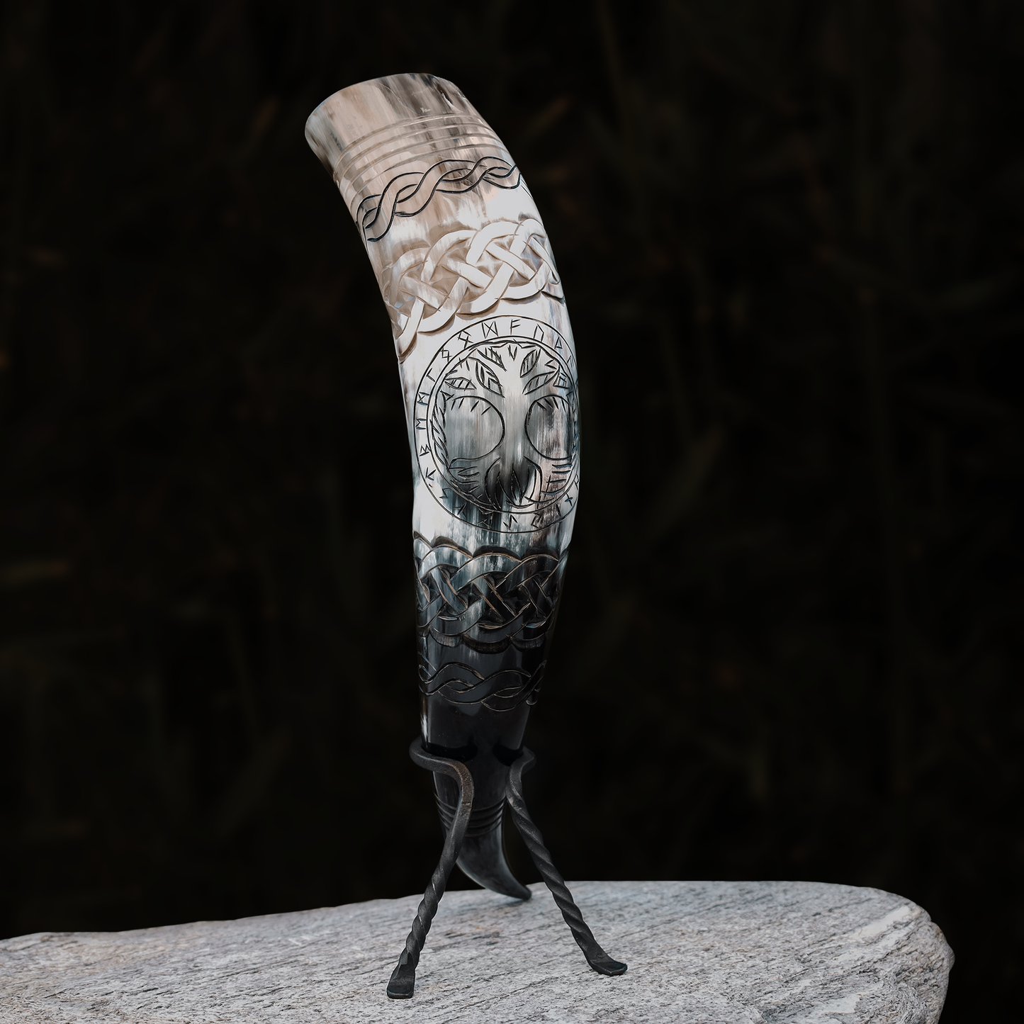 Tree Of Life drinking horn