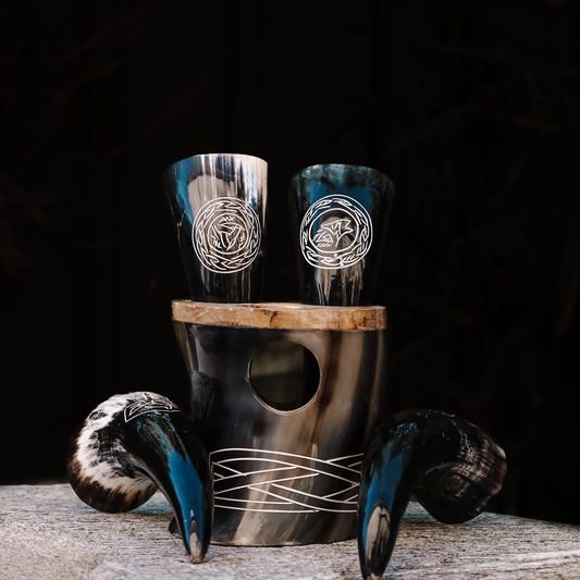 Drinkers of Valhalla Shot Horn Set