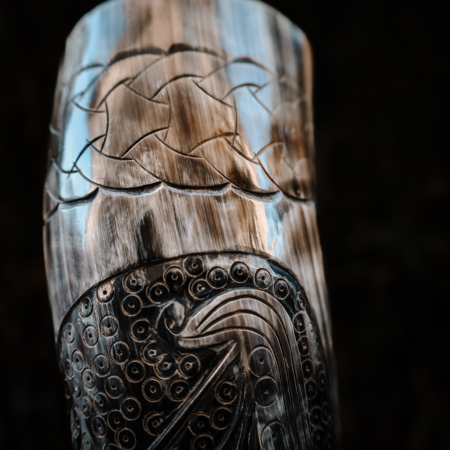 Viking Battle Ship Drinking Horn
