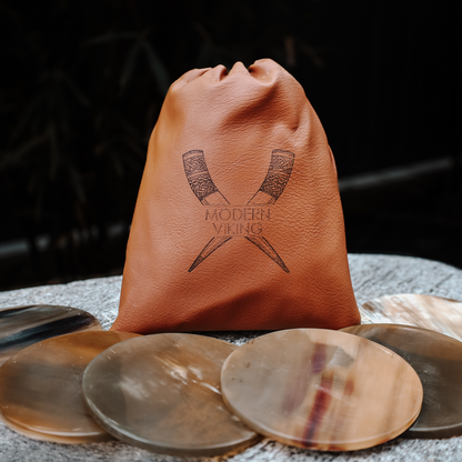 Viking Brew Horn Coasters (4 Pc Set)