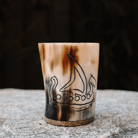 Viking Ship horn shot