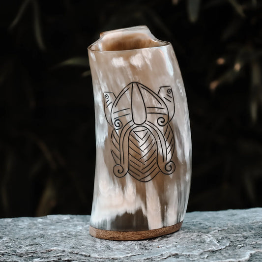Odin's Battle horn mug